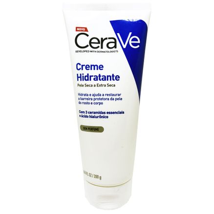 Creme Hidratante CeraVe Pele Seca a Extra Seca Sem Perfume 200g