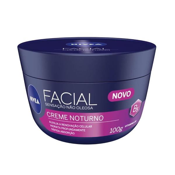 Creme Hidratante Nívea Facial Noturno 100g - Nivea