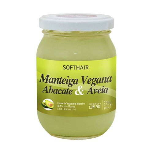 Tudo sobre 'Creme Manteiga Soft Hair Vegana Abacate & Aveia 220g'