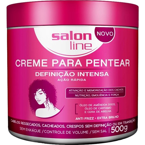 Creme Para Pentear Definicao Intensa Salon Line 500g