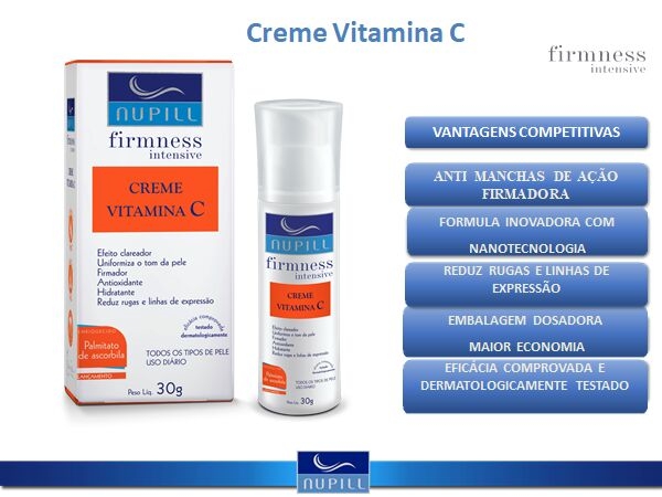 Creme Vitamina C Nupill - Firmness Intensive 30g