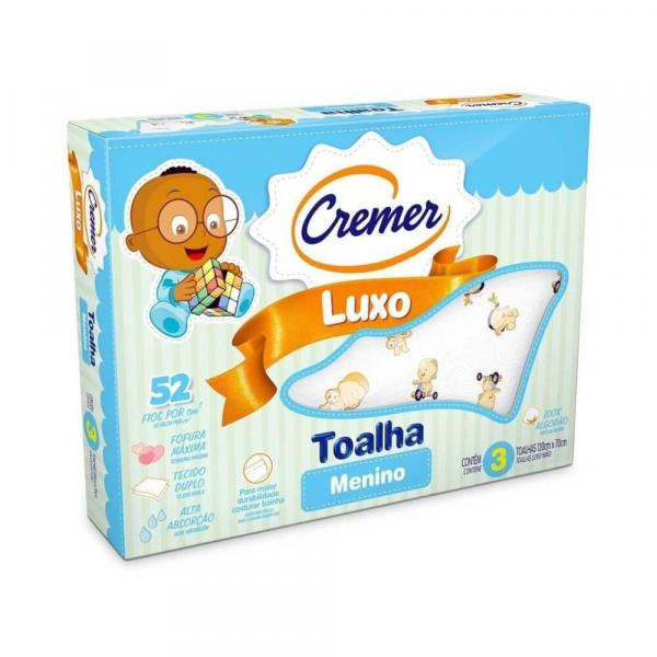 Cremer Luxo Toalha Infantil Estampada Menino C/3