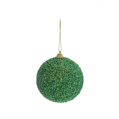 Cromus Natal - Bola com Bolinhas Verde Bandeira 8 Cm (Bolas) - 1