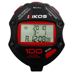 Cronômetro CR100 Kikos Preto - 100 Voltas