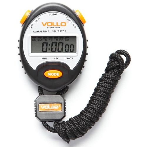 Cronômetro Profissional com Alarme e Relógio Cor Preta - Vollo Vl-501