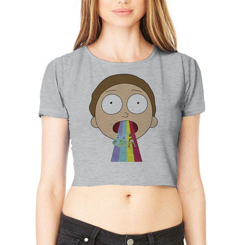 Cropped Rick And Morty Rainbow