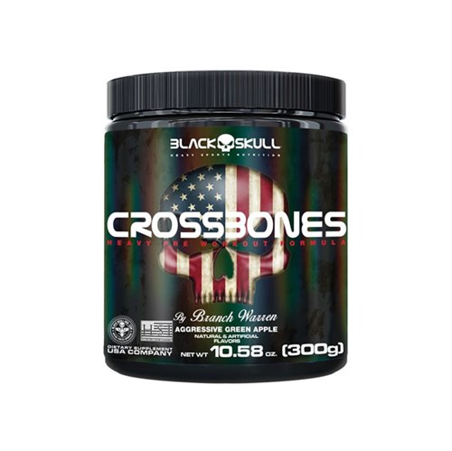 CROSSBONES 10.58 Oz. (300g) - BLACK SKULL - 7898939077560