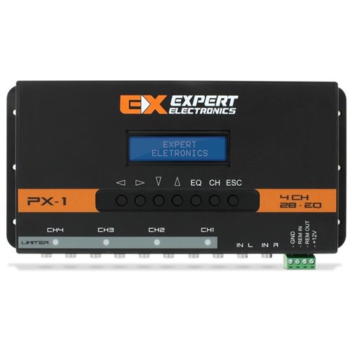 Crossover Expert Eletronics Px-1 Processador Áudio Digital 4 Canais