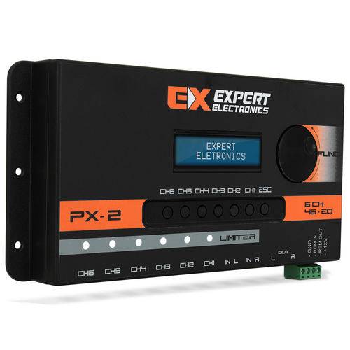 Tudo sobre 'Crossover Expert Eletronics Px-2 6 Canais Processador Áudio Digital 28 Frequências Equalização'