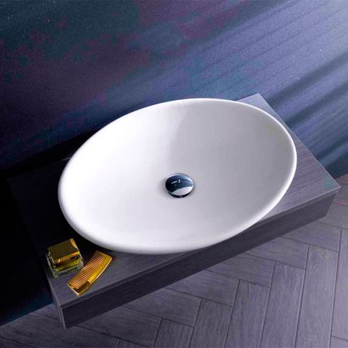 Cuba de Apoio Banheiro Lavabo Sobrepor de Porcelana Cerâmica Louça C303 - Premierdecor