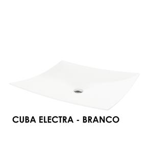Cuba para Banheiro Electra 38x33x7 Branca Vtec