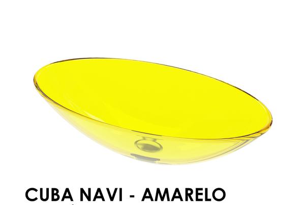 Cuba para Banheiro Navi 36X28,5X11 Amarelo Vtec