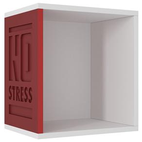 Cubo BRV Móveis no Stress Invent BNS 30 – Branco/Vermelho