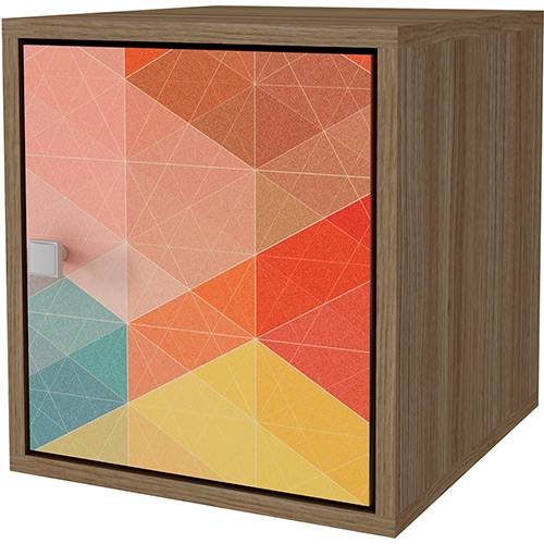 Tamanhos, Medidas e Dimensões do produto Cubo Decorativo Bcb 02-145 1 Porta Carvalho - BRV Móveis
