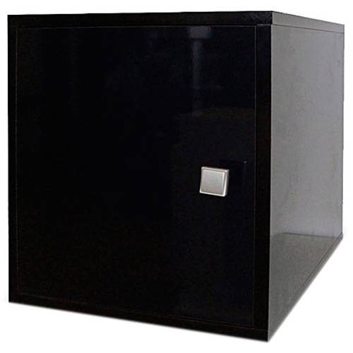 Cubo Decorativo BCB com 1 Porta Preto Laca - BRV