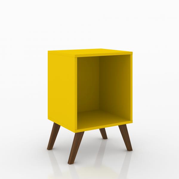 Cubo Retrô Sem Porta Amarelo - Movelbento
