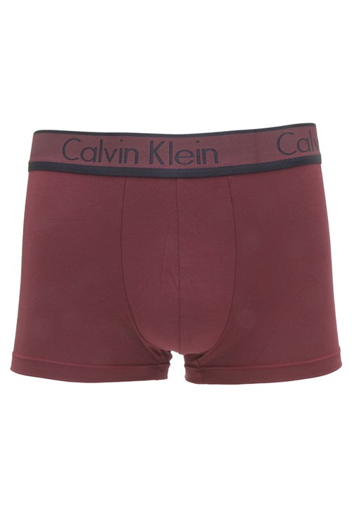 Cueca Calvin Klein Underwear Boxer Logo Vinho