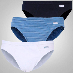 Cueca Lupo Slip Kit com 03 Unidades