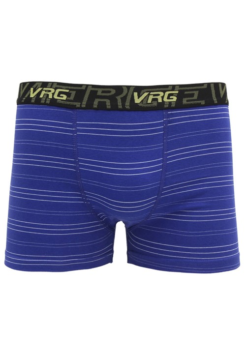 Cueca VIERGE Boxer Listrada Azul/Branca