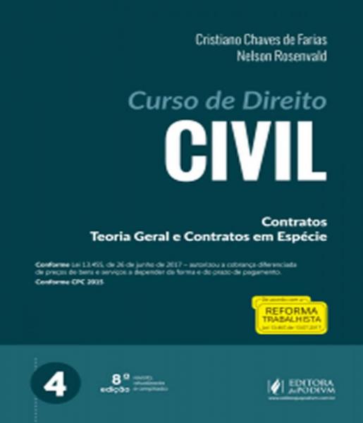 Curso de Direito Civil - Contratos - Vol 04 - 08 Ed - Juspodivm