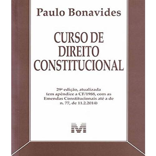 Curso de Direito Constitucional - 29 Ed