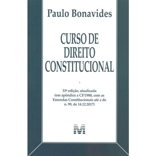 Curso de Direito Constitucional - 33ed/18