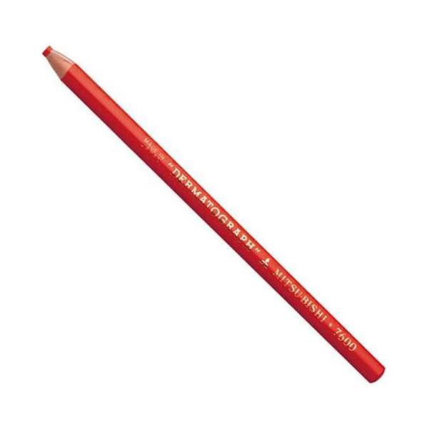 Cx com 12 Lápis Dermatográfico Mitsubishi 7600 Vermelho