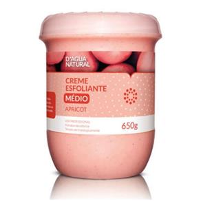 D`agua Natural Creme Esfoliante Apricot Media Abrasão 650g