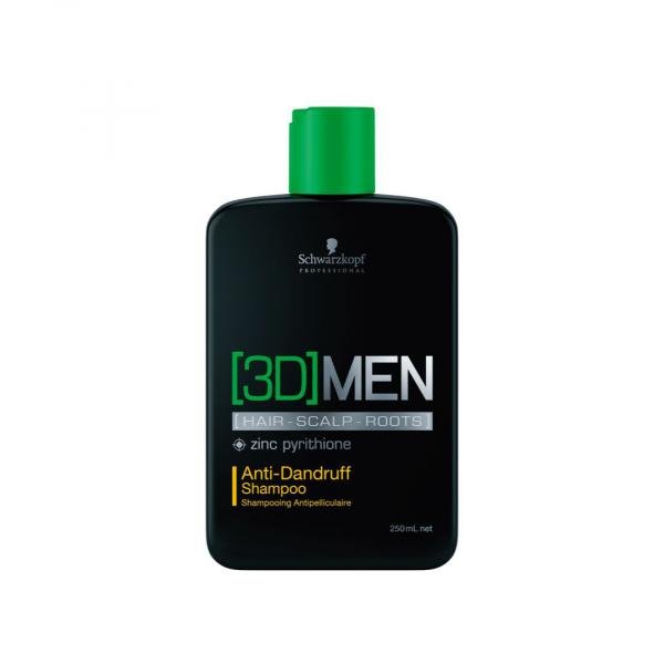 3D-Men Shampoo Anti-Dandruff (Anticaspa) 250 Ml - Schwarzkopf