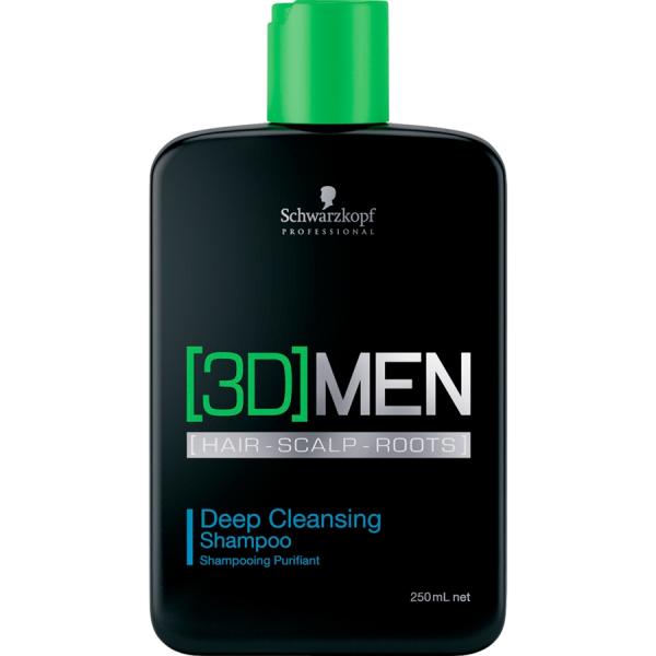 3D Men Shampoo Deep Cleasing 250ml - Schwarzkopf