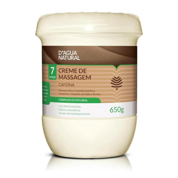 Dagua Natural Creme de Massagem 7 Ativos Cafeína 650g