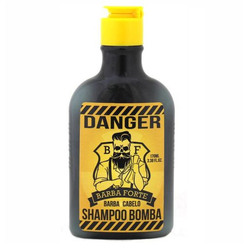 Danger Barba Forte Shampoo Bomba Barba Cabelo 170 Ml