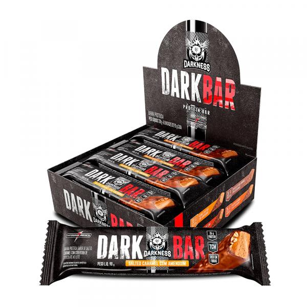 Dark Whey Bar 90g Caixa C/ 8 Un Choc Amargo Darkness - Integralmédica