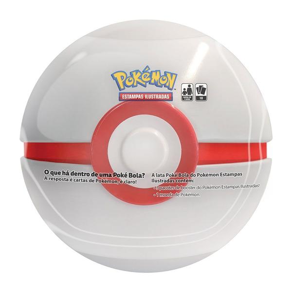Deck Pokémon - Lata - Pokebola - Premier PokeBall - Copag