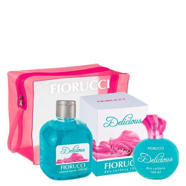 Delicious Fiorucci - Feminino - Deo Colônia - Perfume + Sabonete Líquido + Necessaire