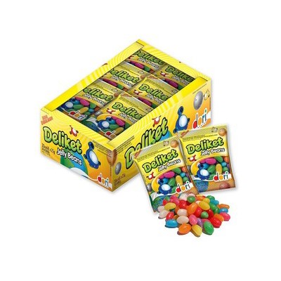 Deliket Jellybeans - 30 Pacotes com 20 G Cada - Embalagem