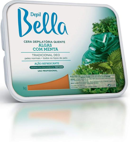 Depil Bella Cera Depilatoria Algas com Menta 1kg