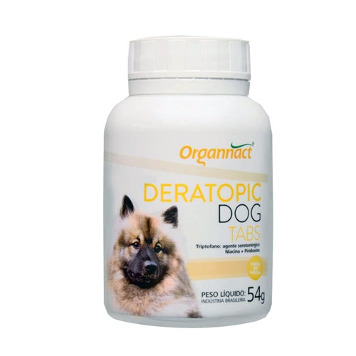 Deratopic Dog Tabs 54g Organnact Suplemento Cães