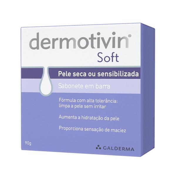 Dermotivin Soft Sabonete Facial Pele Seca ou Sensível 90g