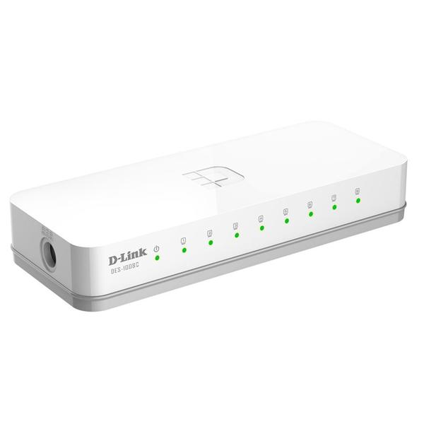 DES-1008C Switch 8 Portas 10/100Mbps Fast-Ethernet Plug And Play - D-Link