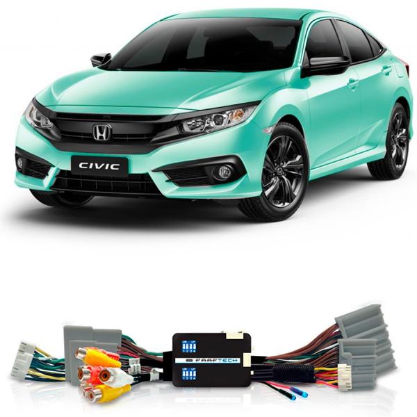 Desbloqueio de Multimidia Honda Civic 2018 a 2019 Sem Entrada HDMI FT VF HND4 - Faaftech