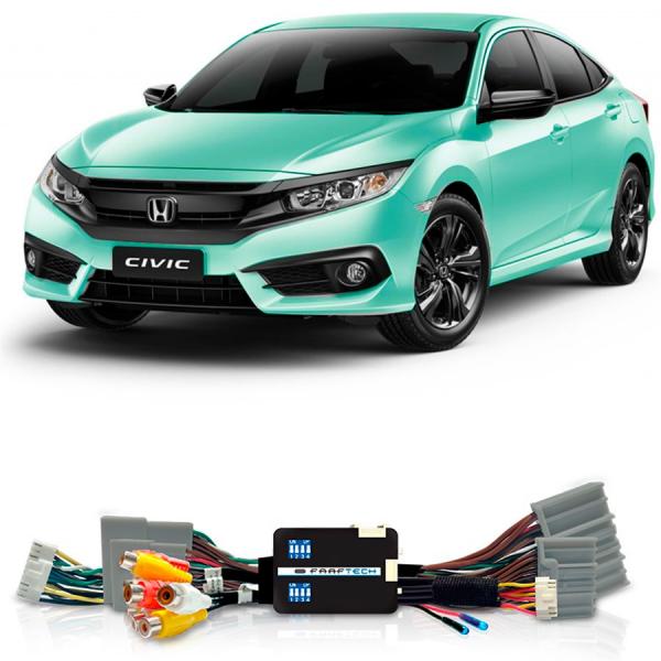 Desbloqueio de Multimidia Honda Civic 2018 Sem Entrada HDMI FT VF HND4 - Faaftech