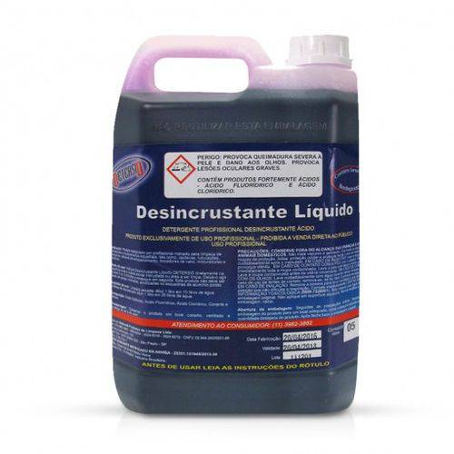 Desincrustante Líquido LIMPA BAÚ - 5 Litros - Detersid