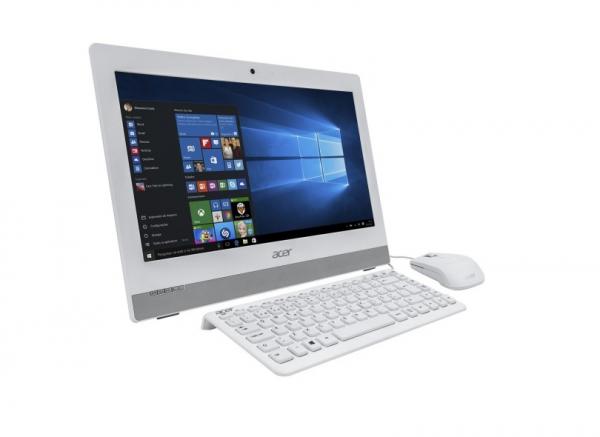 Desktop ACER Aio AZ1-752-BC52 INTEL Pentium Quad Core 4GB 500GB LED 19,5 Windows 10 - Branco