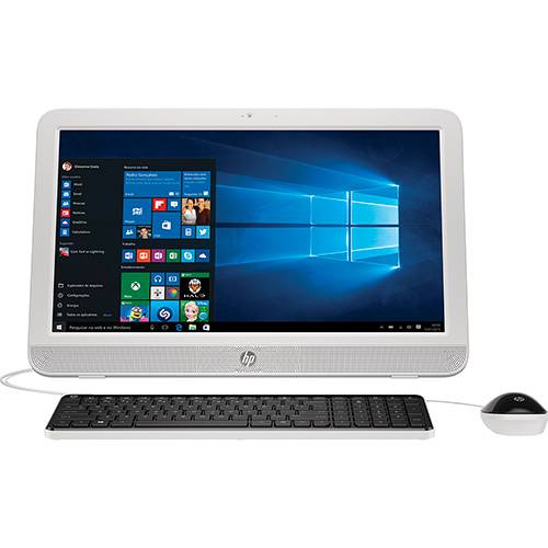 Desktop AIO HP 20-E002br Intel Celeron Dual Core 4GB 500GB LED 19,5 Windows 10