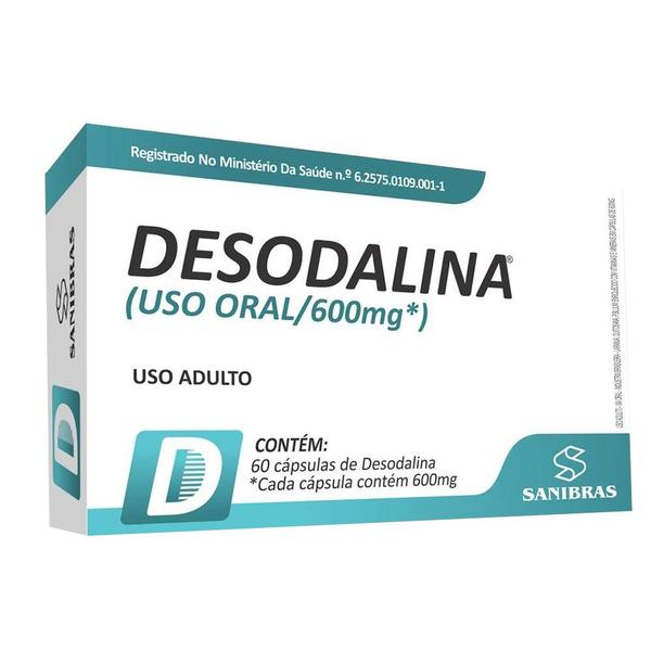 Desodalina 600mg 60 Cápsulas - Sanibras - Power Supplements