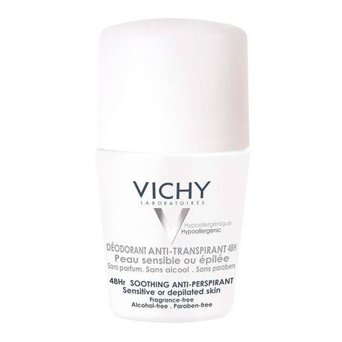 Desodorante 48H Vichy - Desodorante Roll-On para Peles Muito Sensíveis ou Depiladas