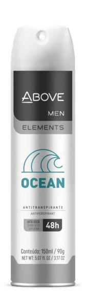 Desodorante Above Aerosol Men Elements Ocean - 150ml