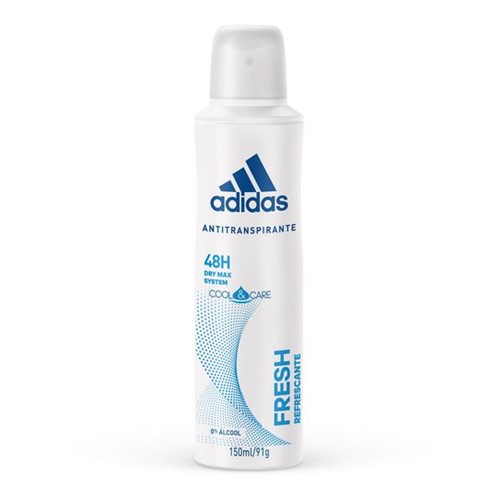 Desodorante Adidas Fresh Refrescante 48h Aerosol 91g