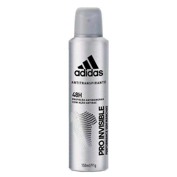 Desodorante Aerosol Adidas Invisible Masculino 150ml
